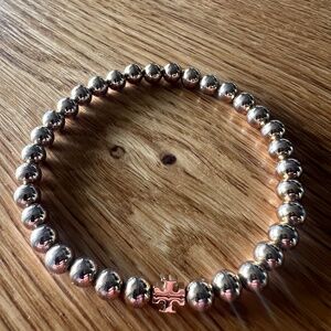 Tory Burch Stretchy Gold Beaded Bracelet